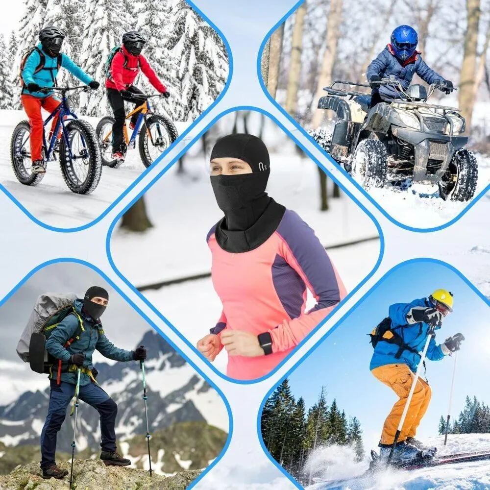 Winter Balaclava Ski Mask Unisex Fleece Windproof Face Cover for Cold Weather